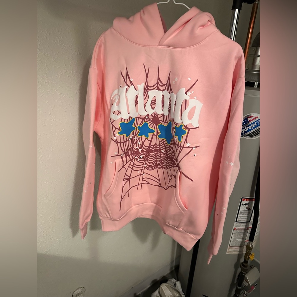 Pink 'Atlanta' Sp5der Hoodie